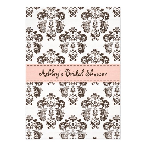 Parisian Pink Bridal Shower Invitations