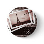 Parisian Postcards buttons