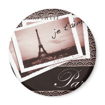 Parisian Postcards magnets by Woodswalker Parisian Postcards magnets