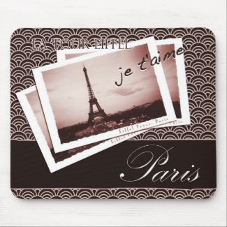 Parisian Postcards mousepad