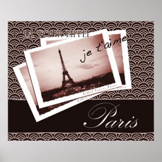 Parisian Postcards Poster or Print