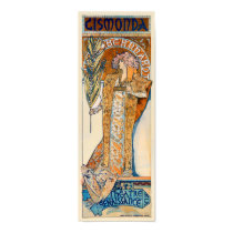 Parisian Sarah Bernhardt Theater Advertisement Print