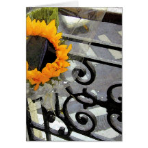 Parisian Sunflower Card