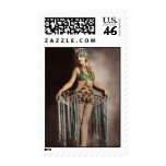 Parisienne Casino Dancer 2 Postage Stamps