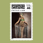 Parisienne Casino Dancer 2 Postage Stamps