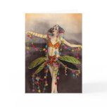 Parisienne Casino Dancer Greeting Card