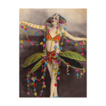 Parisienne Casino Dancer Postcards