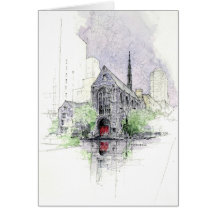 Park Avenue Christian Church in 2010 Greeting Cards