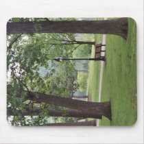 Park Bench Mousepad by Captain_Panama Park Bench Mousepad