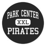Park Center - Pirates - High - Brooklyn Park Round Stickers