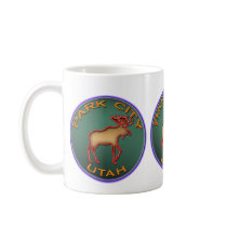 Park City Moose Mug Teal Medallion by ParkCityCatalog Park City Moose Mug Teal Medallion