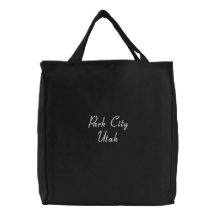 Park City Utah Emboidered Bag