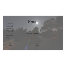 Park Entrance at Night Business Card