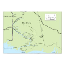 Park map poster (color) posters