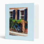 Parked Bicycle 3 Ring Binder