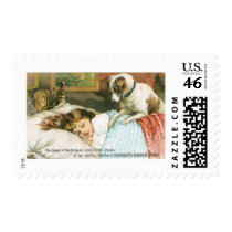 Parkers Ginger Tonic Sleeping Girl with Dog Postage Stamps