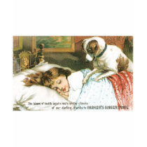 Parkers Ginger Tonic Sleeping Girl with Dog t-shirts