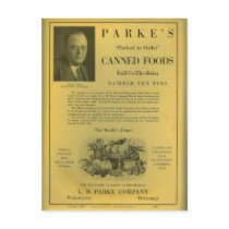 Parke's Canned Foods postcards by LHParkeCo Parke's Canned Foods postcards