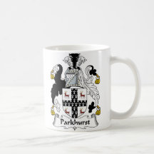 Parkhurst Family Crest Mugs