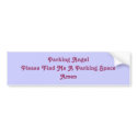 Parking Angel Please Find Me A Parking Space Amen bumper stickers