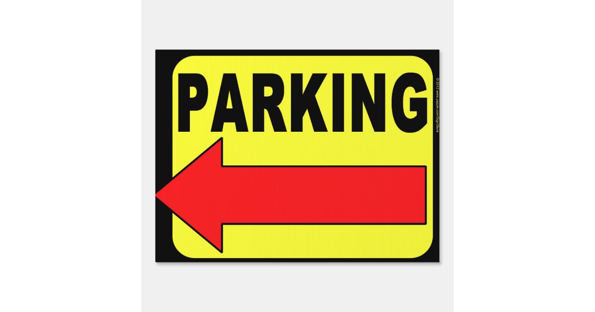 Parking Direction Traffic Sign Zazzle