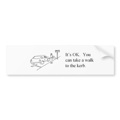 Parking Insult Bumper Sticker by iposters