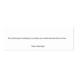 Parking Ticket Business Card Template
