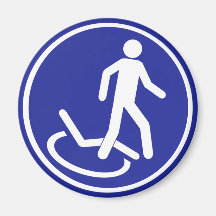 PARKING ZONE FOR DISABLED FRIDGE MAGNET