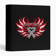 Parkinson’s Disease Awareness Heart Wings Binders