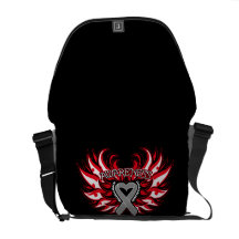 Parkinson’s Disease Awareness Heart Wings Courier Bags