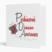 Parkinson’s Disease Butterfly 2 Awareness Vinyl Binder