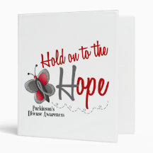 Parkinson’s Disease Butterfly 2 Hold On To Hope Binder