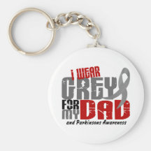 Parkinson’s Disease I WEAR GREY FOR MY DAD 6.2 Keychains