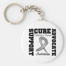 Parkinson,s Disease Support Advocate Cure Keychains
