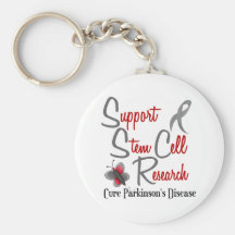 Parkinson's Butterfly 2 Support Stem Cell Research Key Chains