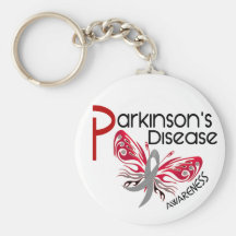 Parkinsons Disease BUTTERFLY 3.1 Key Chain