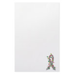 Parkinson's Disease Christmas Lights Ribbon Personalized Stationery