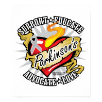 Parkinson's Disease Classic Heart posters by fightcancertees Parkinson's Disease Classic Heart posters