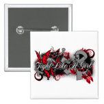 Parkinsons Disease Fight Like A Girl Butterfly buttons