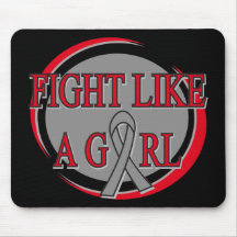 Parkinsons Disease Fight Like A Girl Circular Mouse Pad