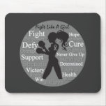 Parkinson's Disease Fight Like A Girl Collage mousepads