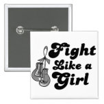 Parkinson's Disease Fight Like A Girl Motto buttons