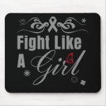Parkinson's Disease Fight Like A Girl Ornate mousepads