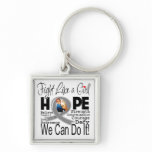 Parkinsons Disease Fight We Can Do It keychains