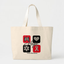 Parkinsons Disease Hope Love Inspire Awareness Canvas Bag