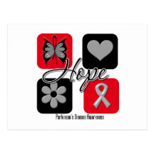 Parkinsons Disease Hope Love Inspire Awareness Post Card