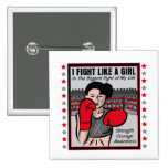 Parkinson's Disease I Fight Like A Girl Battle buttons