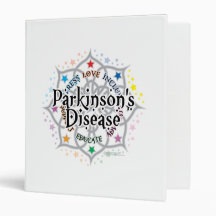 Parkinson's Disease Lotus Vinyl Binder