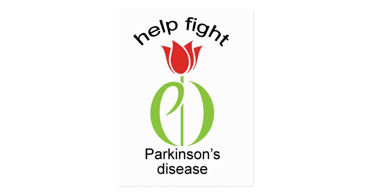 parkinson's disease, parkinsons disease, tulip, pd postcard Zazzle