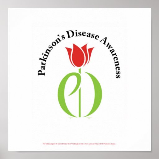 parkinson's disease, parkinsons disease, tulip, pd poster Zazzle